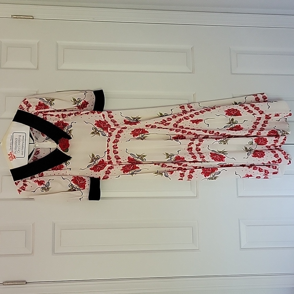 EUC Rodarte 100% silk floral dress